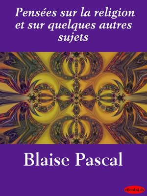 cover image of Pensées sur la religion et sur quelques autres sujets